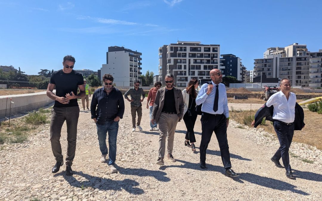 Al via le lavorazioni definitive per il Parco della Rinascita: stamattina il sopralluogo del sindaco e dell’assessore Scaramuzzi