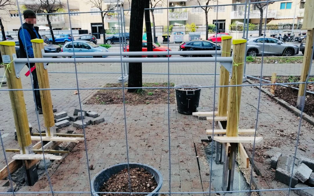 In corso i lavori per la nuova area fitness di viale Kennedy