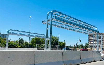BRT – Bus Rapid Transit In corso il montaggio delle pensiline tecnologiche lungo il percorso della linea verde. Al via l’allestimento anche sulla linea rossa