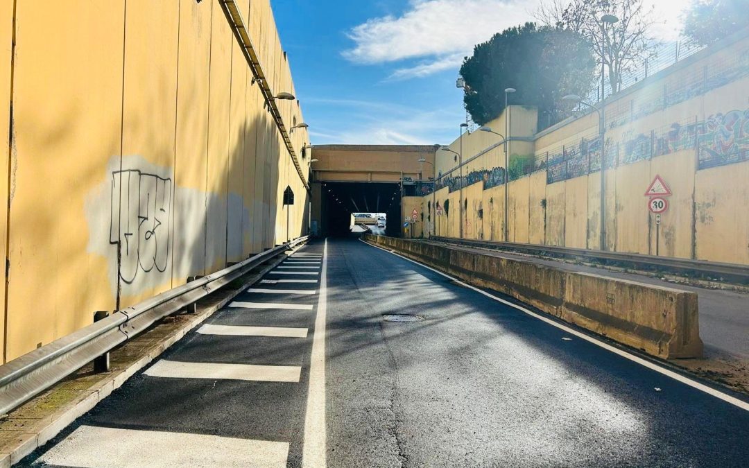 Lavori di realizzazione del sistema Brt: riapre stasera la corsia del sottopasso Filippo da viale Pasteur a via Brigata Bari e chiude la carreggiata in direzione di marcia opposta
