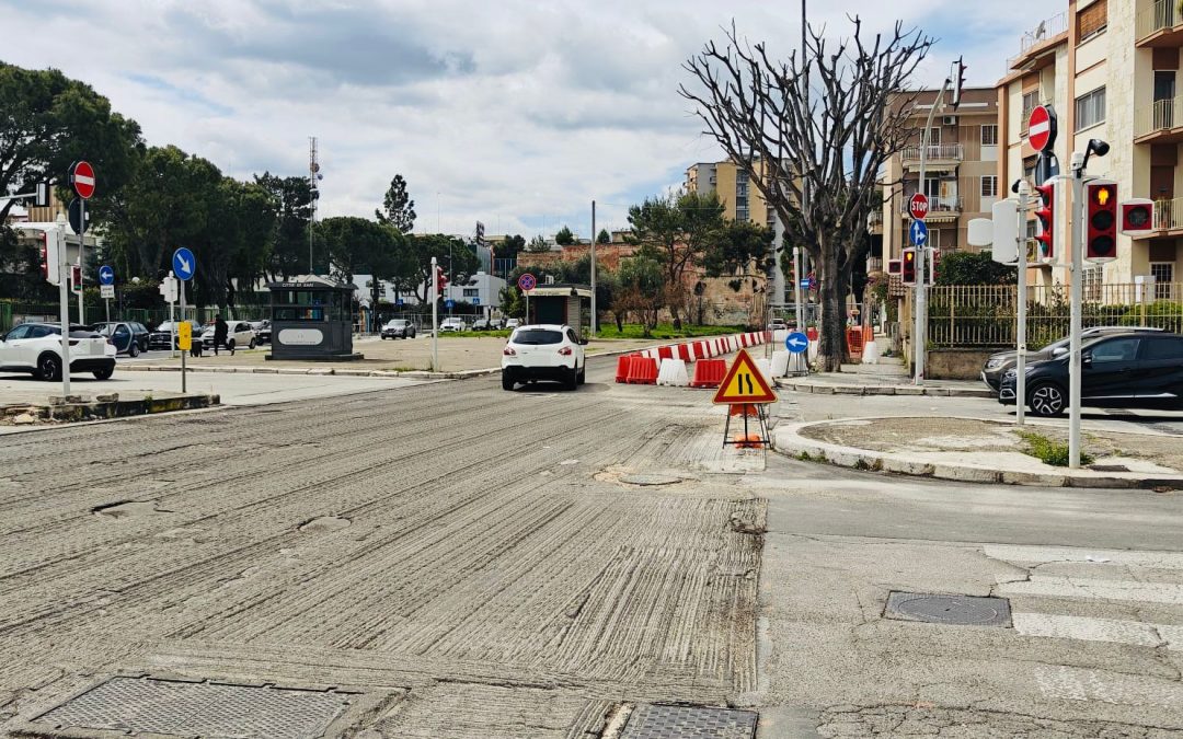 Cantiere per la realizzazione del sistema BRT: al via gli interventi in via Omodeo lungo il tracciato della linea verde