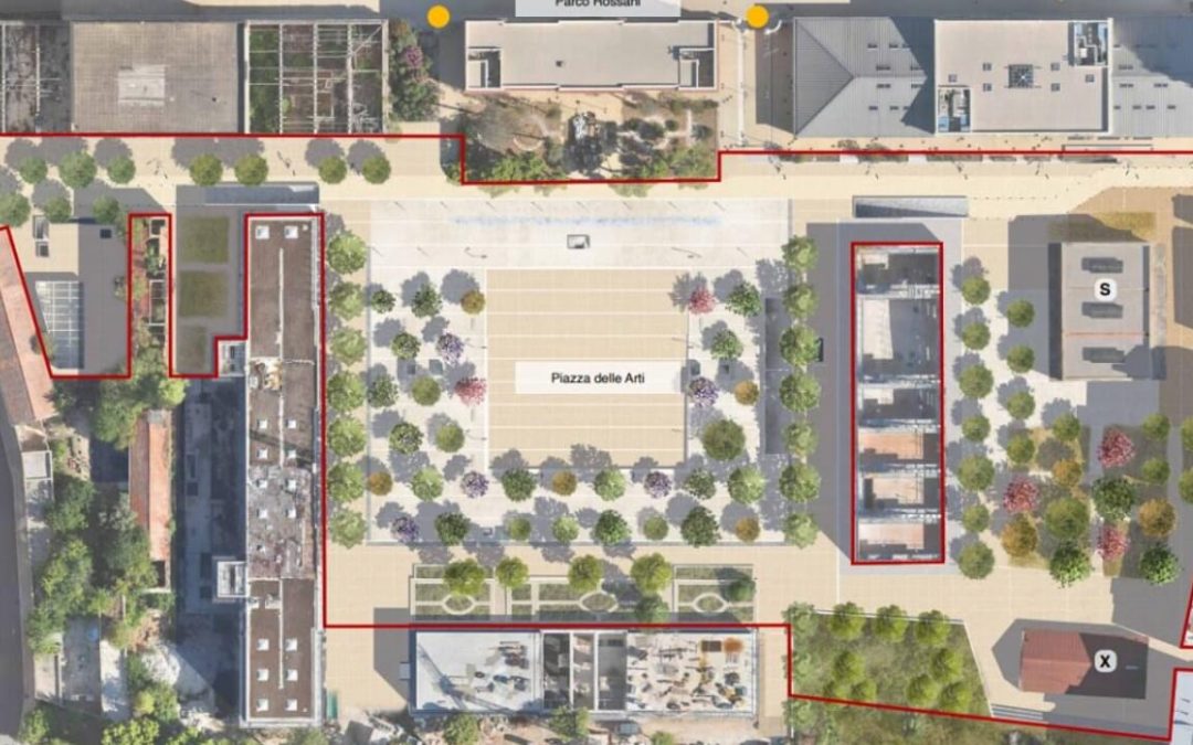 Piazza d’Arti nella ex Caserma Rossani: aggiudicata la progettazione esecutiva per la realizzazione del nuovo spazio pubblico, la riqualificazione delle aree esterne e l’esecuzione del parcheggio interrato