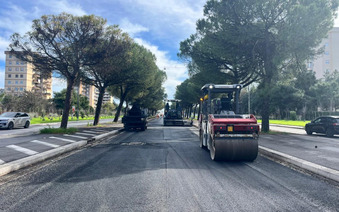 Cantiere Brt: nuovi lavori su via Caldarola, via della Costituente e viale Einaudi