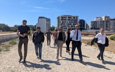 Al via le lavorazioni definitive per il Parco della Rinascita: stamattina il sopralluogo del sindaco e dell’assessore Scaramuzzi