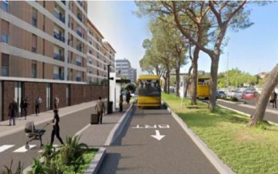 Bus Rapid Transit: allestita seconda area di cantiere in via Caldarola a intersezione con via Toscanini