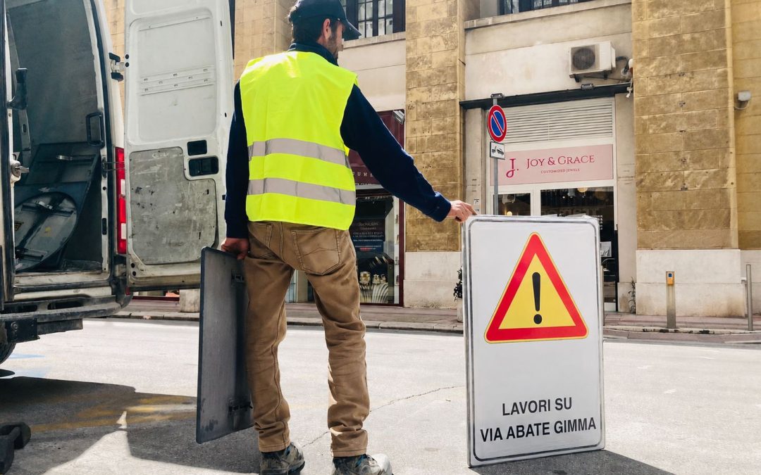 Al via i lavori di riqualificazione del primo attraversamento pedonale in via Argiro all’incrocio con via Abate Gimma