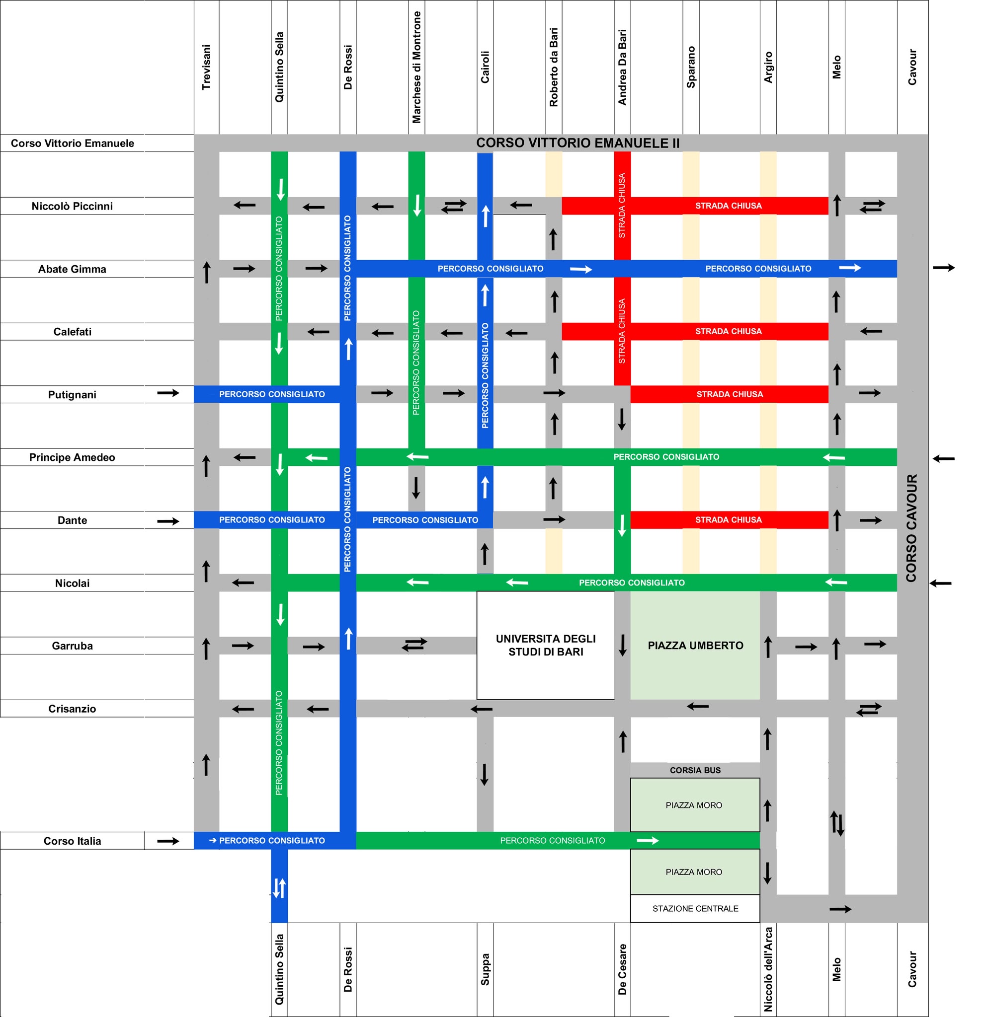 18-07-26 mappa principali cantieri e percorsi suggeriti