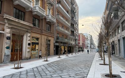 Rimosse le recinzioni dal cantiere sul primo isolato di via Argiro