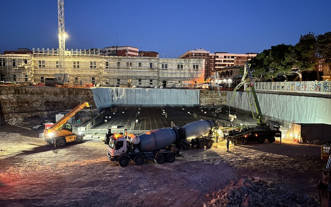 Parcheggio interrato nella ex Rossani, in corso le lavorazioni per la platea di fondazione del piano -2, Scaramuzzi: “prende forma questa nuova infrastruttura urbana strategica”