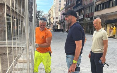 Via Argiro, pulizie quotidiane, nuovi cestini e verde negli alvaretti. Il sindaco Leccese: “Dopo il cantiere parte la fase della cura”